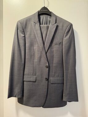 Men's Gray Two-Button Blazer + matching pants